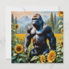 Gorilla Ape Fält i solrostorget vykort