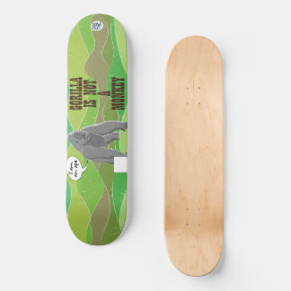 Gorilla är ingen apa mini skateboard bräda 18,5 cm