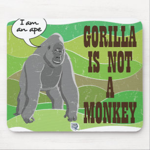 Gorilla är ingen apa musmatta