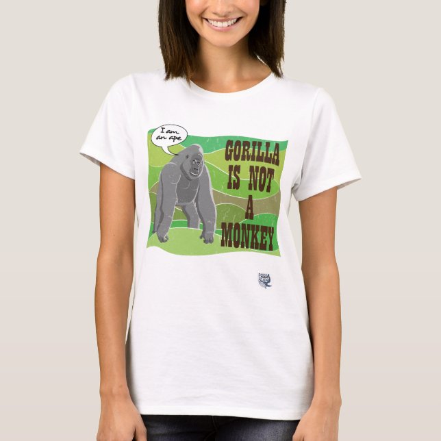 Gorilla är ingen apa t shirt (Framsida)