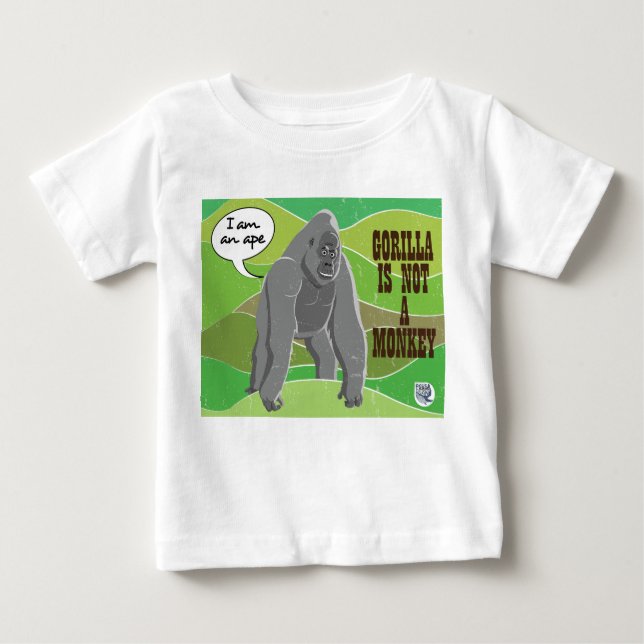 Gorilla är ingen apa t shirt (Framsida)