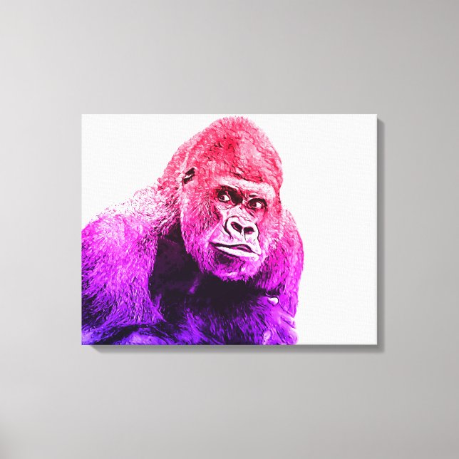 Gorilla Art Canvastryck (Framsida)