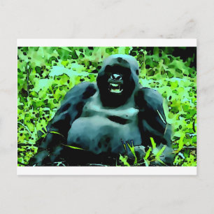 Gorilla Artwork-vykort Vykort
