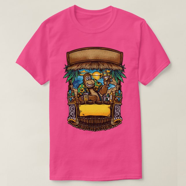 Gorilla Beach Pub T Shirt (Design framsida)