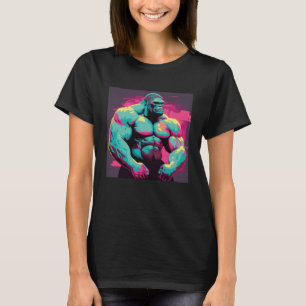 Gorilla Beast Bodybuilding Muskel Fitness Träning T Shirt