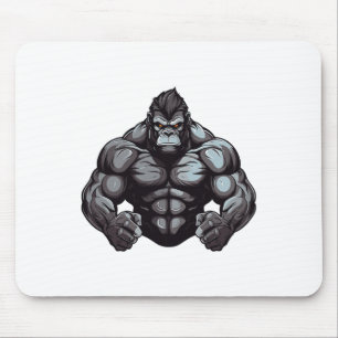 Gorilla Beast Kropp Bodybuilder Träning Gym Kraftt Musmatta