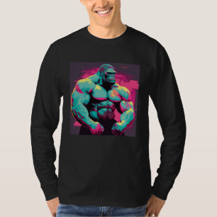Gorilla Beast Kroppsbyggande Muskelträning Fitness T Shirt