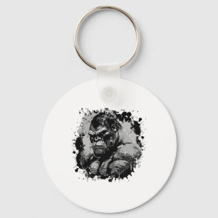 Gorilla Beast Muscles Workout Bodybuilding Boxing Nyckelring
