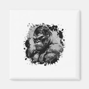 Gorilla Beast Muskler Träning Bodybuilding Boxning Magnet