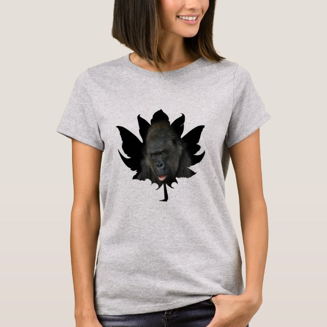 Gorilla Biddy Löv T Shirt (Framsida)