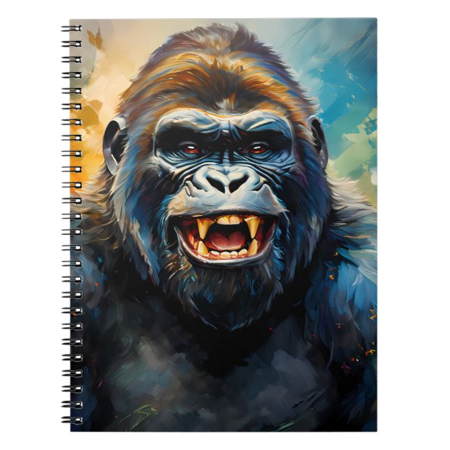 Gorilla big Smile Anteckningsbok (Framsidan)