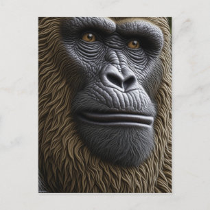 Gorilla, Bigfoot eller Sasquatch Keeping in Touch Vykort