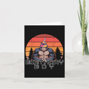 Gorilla Birthday Dekorations Monkey Märkre Vr Game Kort