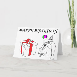 Gorilla Birthday-kort Kort