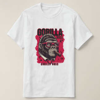 Gorilla Boss T-Shirt – Kraftfull gorilla-grafik