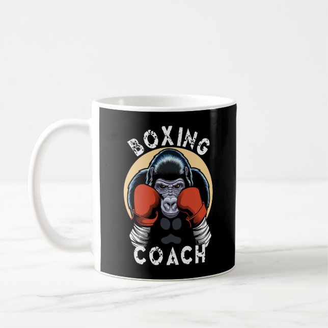 Gorilla Boxing Coach - Idrottstrainer Kaffemugg (Vänster)