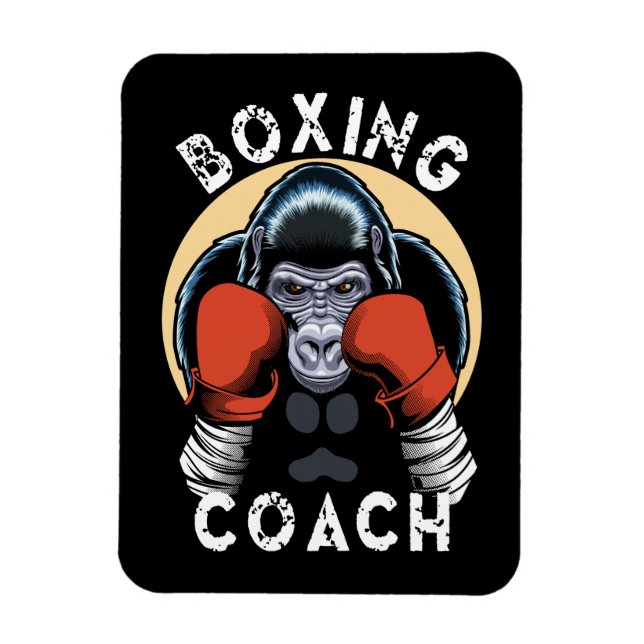 Gorilla Boxing Coach - Idrottstrainer Magnet (Vertikal)
