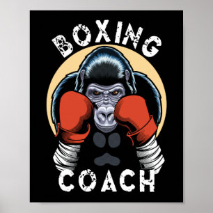 Gorilla Boxing Coach - Idrottstrainer Poster