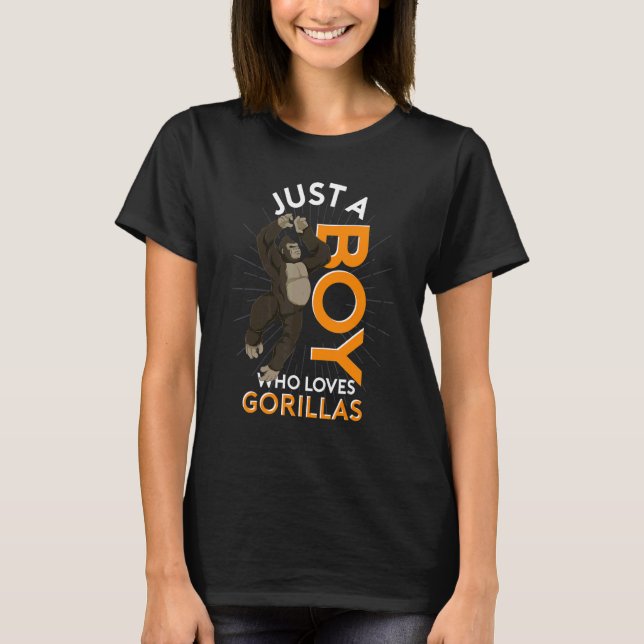Gorilla Boys Ape Monkey Animal Gorilla T Shirt (Framsida)