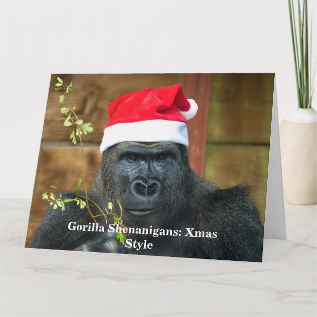 Gorilla bus: Julstil Kort (Framsida)