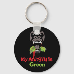Gorilla Button-Nyckelring Nyckelring
