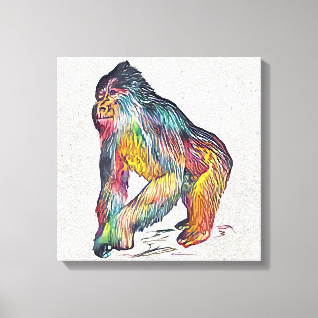 Gorilla Canvastryck (Framsida)