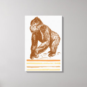 Gorilla Canvastryck