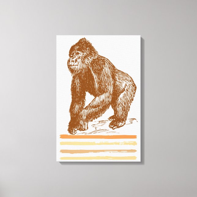 Gorilla Canvastryck (Framsida)