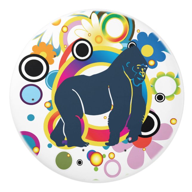 Gorilla Ceramic Knob Knopp (Framsidan)