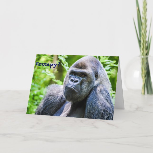 Gorilla Cheer Up Greeting Card Kort (Framsida)