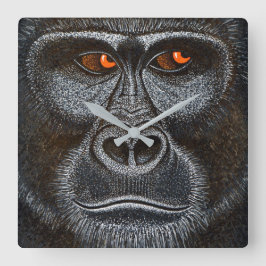 Gorilla Clock Fyrkantig Klocka