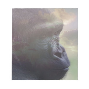 Gorilla dagdröm anteckningsblock