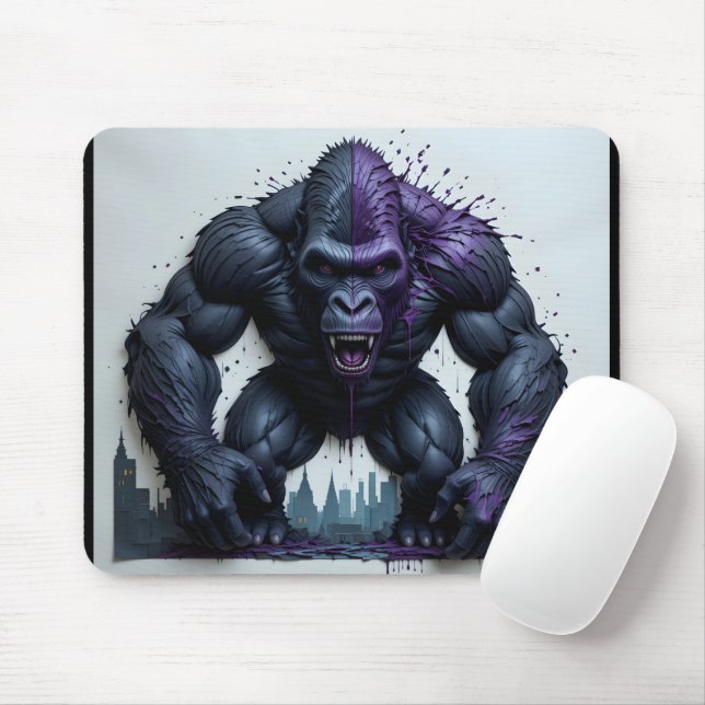 Gorilla Duality Porträtt Musmatta (Med mus)