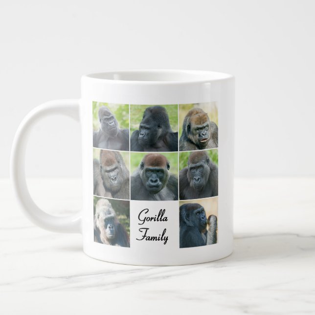 Gorilla Family Jumbo Mugg (Vänster)