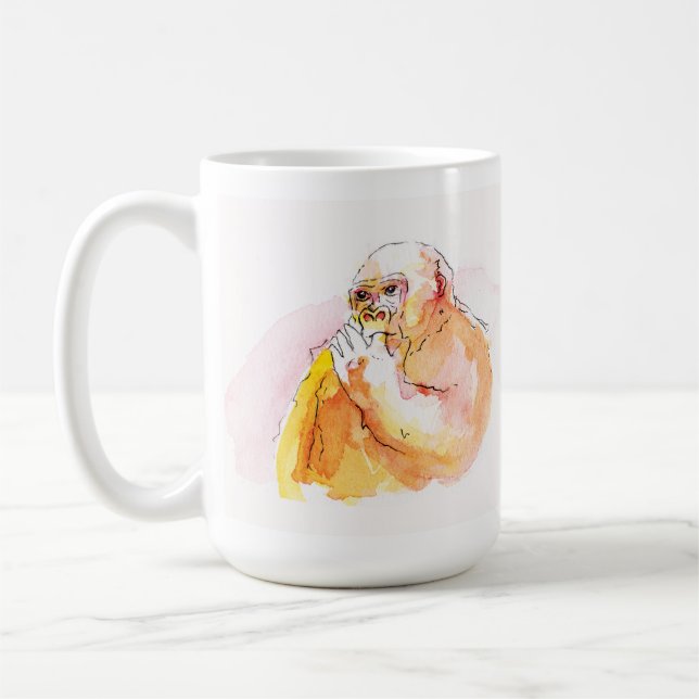 Gorilla Family Mug (ゴリラ家族のマグカップ）Gorilla Life Kaffemugg (Vänster)