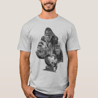 Gorilla Family T-shirt (ゴリラ家族のT-シャツ）Gorilla Life