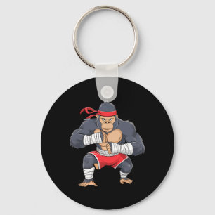 Gorilla Fighter MMA Kick Boxing Tränings Marsvin Nyckelring