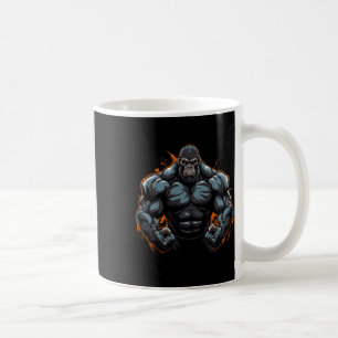 Gorilla Flexing Kaffemugg