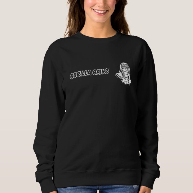 Gorilla Förstärkning Fitness T Shirt (Framsida)