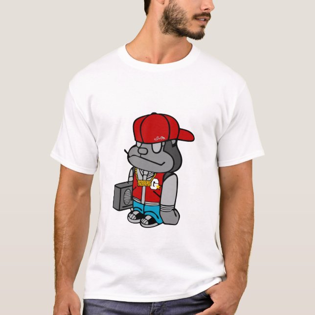 Gorilla - gangster tee shirt (Framsida)