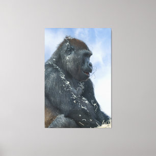 Gorilla Get Messy Canvastryck