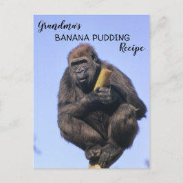 Gorilla Grandmas Banana Pudding Recipe Kids Cook Vykort