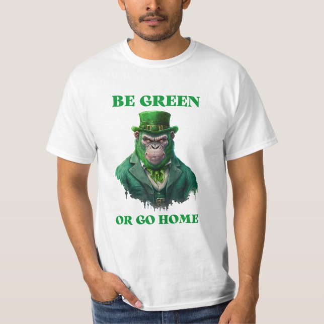 Gorilla Grönt T-Shirt (Framsida)