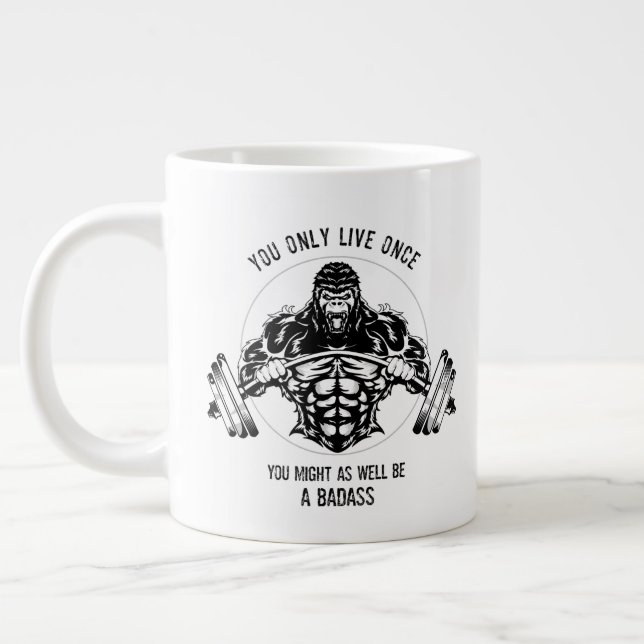 Gorilla Gym Jumbo Mugg (Vänster)