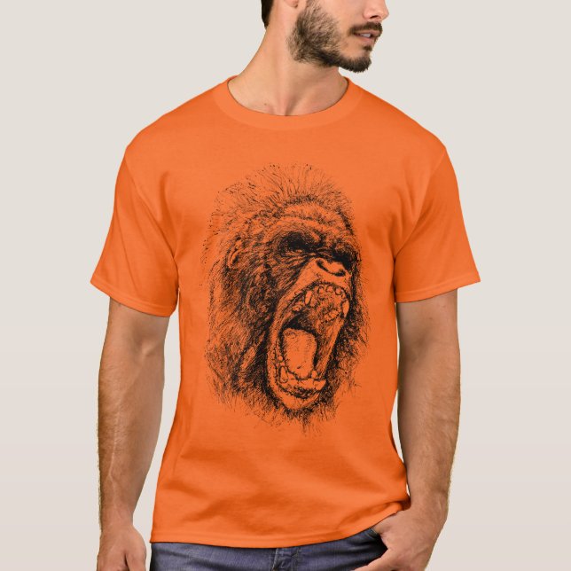 Gorilla Head Tee Shirt (Framsida)