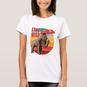 Gorilla Holding an Parbrella T Shirt