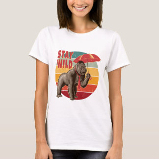 Gorilla Holding an Parbrella T Shirt