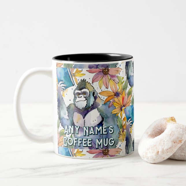 Gorilla Holding Big Bok Coffee Mugg (Med munk)