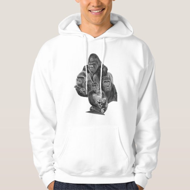 Gorilla Hoodie (ゴリラのパーカー）GorillaFamiy ゴリラ家族  (Framsida)