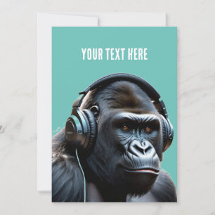 gorilla i kostym julkort